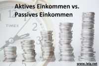 Aktives Einkommen vs. passives Einkommen